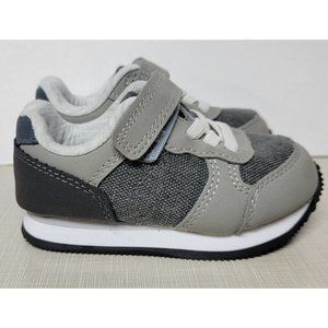 NEW Roux Fashion Sneakers Hook Loop Closure Cat & Jack gray/blue Shoes Toddler 5